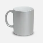Taza plateada sublimable de 11oz